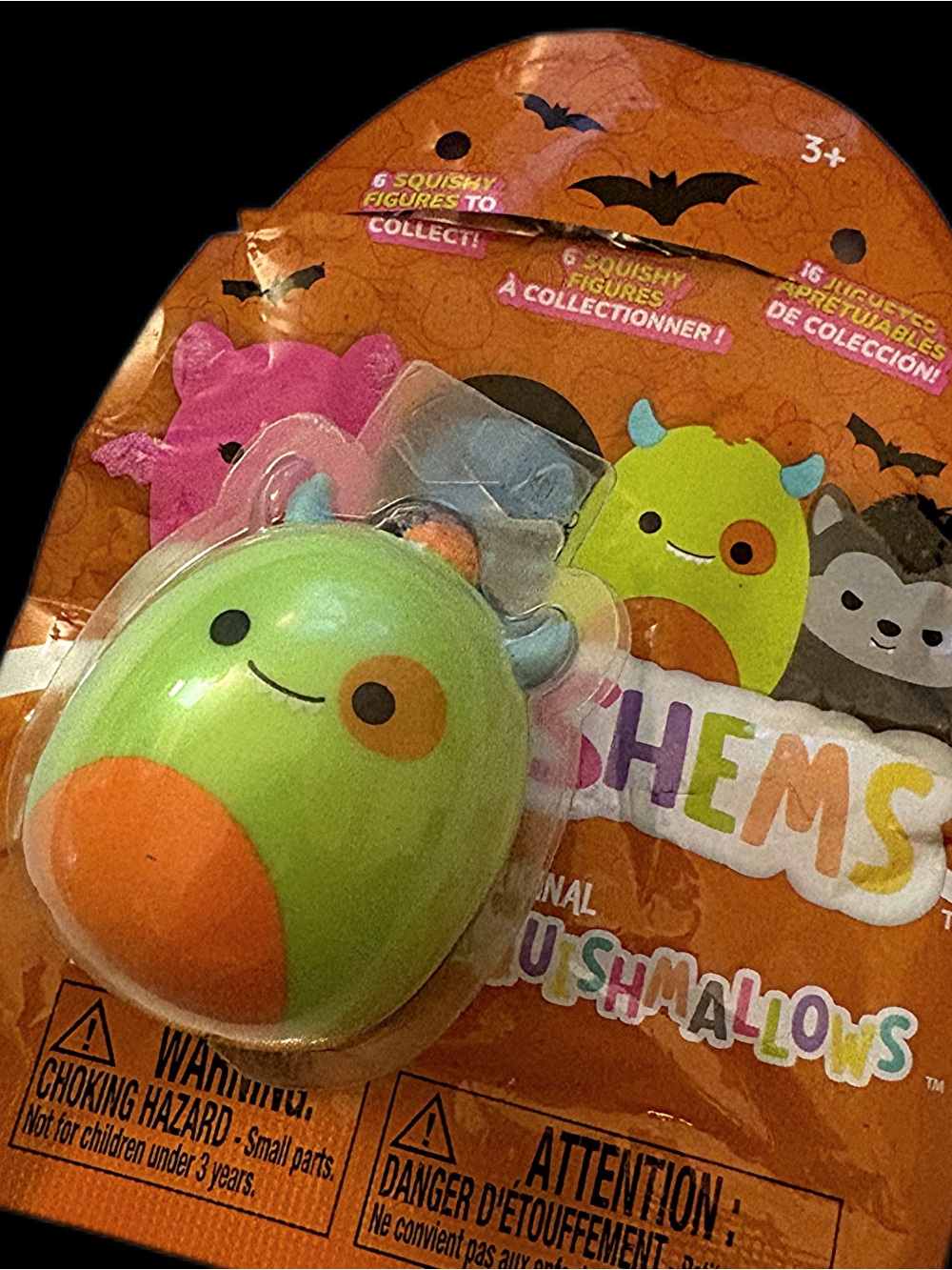 Katrina the Monster - Squooshems Halloween Mystery Bag Stress Toy Squishmallows - Picture 3 of 3